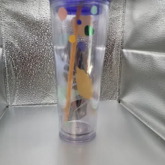 NWT! Starbucks 2020 Blue Green Palm Leaf Summer Venti Cold Cup Tumbler 24 oz - Picture 3 of 3